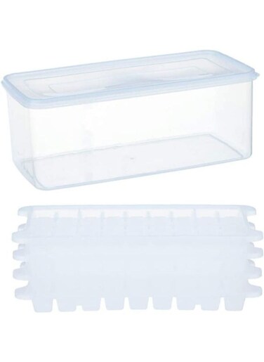 Generic Ice Cube Tray With Lid And Container For Freezer