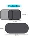 Generic 5 Pieces Set Auto Sun Shades For Side And Rear Window, Sun Glare And UV Rays Protection For Children Sun Shade With Suction Cup Universal For Most Cars