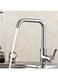 Generic Kitchen Faucets Commercial Modern Stainless Steel hot And Cold Sink Faucet Anti-Function Folding Rotating Window Faucet Silver