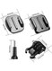 Generic Set Of Helmet Adhesive Mount Set, Flat Curved Helmet Adhesive Mounts With Accessories Kit, Compatible With GoPro