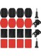 Generic Set Of Helmet Adhesive Mount Set, Flat Curved Helmet Adhesive Mounts With Accessories Kit, Compatible With GoPro