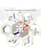 Generic 18-In-1 Snowflake Multi Tool Stainless Portable Steel Multi-Tool For Outdoor Travel Camping Adventure Daily Tool