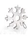 Generic 18-In-1 Snowflake Multi Tool Stainless Portable Steel Multi-Tool For Outdoor Travel Camping Adventure Daily Tool
