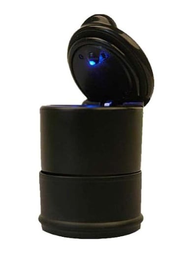 Generic Cylinder Shape With LED Indicator Light Ash Tray