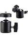 Generic Mini Ball Head Screw Tripod Mount, Universal 1/4", Swivel 360 Degree Rotating Mount Base Adapter, For DSLR Cameras Tripods Monopods Camcorder Light Stand