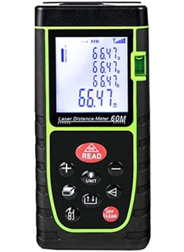 Generic 60M Digital Laser Distance Meter Electronic Angle Sensor Laser Rangefinder