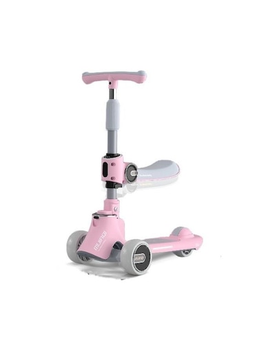 Generic 2-In-1 Foldable Kick Scooter For Kids With Removable Seat And Adjustable Handlebar