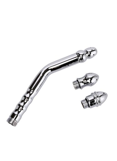 Generic Handheld 3 Heads Aluminum Enema Shower Colonic Douche System Cleaner