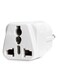 Generic 5-Piece WD-9 EU Plug To Universal US UK AU Socket Power Adapter White