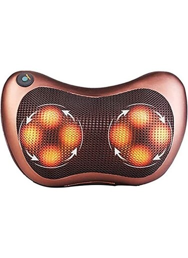 Generic Neck Massage Pillow And Shoulders Abdomen Legs Back Massager Relaxation Head With Magnet Vibrator Electric Heating Kneading Therapy