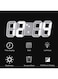 Generic 3D LED Digital Wall Clock Table Desktop Alarm Clock Nightlight For Home Living Room Office