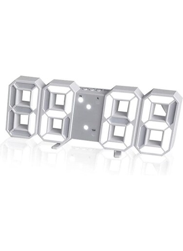 Generic 3D LED Digital Wall Clock Table Desktop Alarm Clock Nightlight For Home Living Room Office