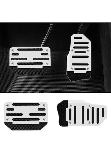 Generic 1 Set Aluminum Alloy Non-Slip Pedal And Sport Brake Pedal Pads