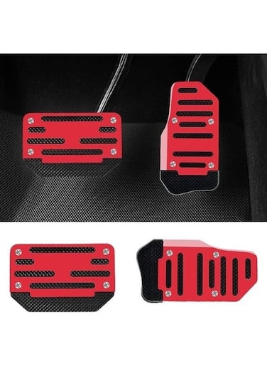 Generic 1 Set Aluminum Alloy Non-Slip Pedal And Sport Brake Pedal Pads