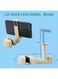 Generic 2 Pieces Car Back Seat Headrest Hooks With Phone Holder