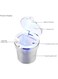 Generic Portable Car Ashtray Detachable Stainless Steel With Blue LED Light Indicator