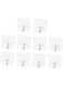 Generic 10 Pieces Strong Adhesive Wall Hooks For Hanging Decoration