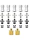 Generic 22 Pieces Camera Screw Adapters 1/4 To 1/4, Tripod Screw Adapter 1/4 To 3/8, Spigot Convert Mounting Screws, Camera Screw Converter, Brass Screw Adapter For Camera Monopod Ballhead Light Stand
