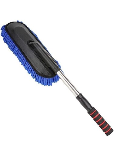 Generic Microfiber Water Absorbent Chenille Vehicle Duster Wash Brush Interior And Exterior Cleaning Kit With Extendable Handle For Car