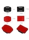 Generic Set Of Adhesive Pad Flat Curved Mount With Buckle Base And J-hook Buckle