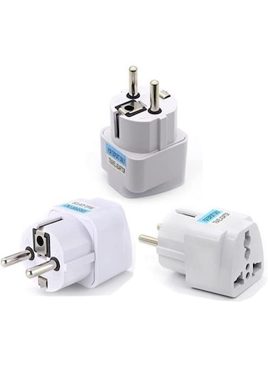 Generic 3 Pieces Universal AU US UK To EU Europe Plug AC 250V Power Travel Adapter