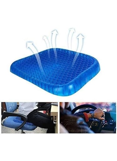 Generic Premium All Gel Orthopedic Seat Cushion Pad For Car, Office Chair, Wheelchair, Or Home Pressure Sore Relief
