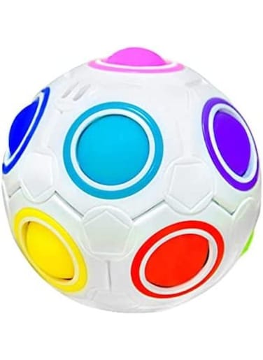 Generic Magic Rainbow Puzzle Fidget Rubric Brain Game Spinning Cube