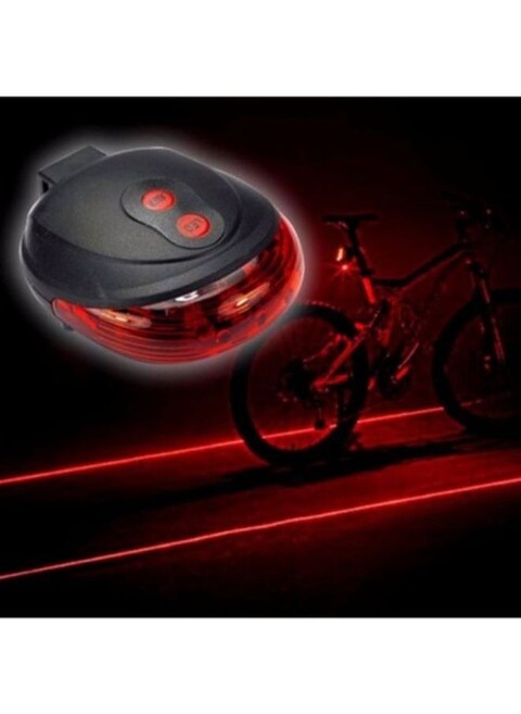 Buy Generic Bicycle Cycling Laser Tail Light Water Resistant 2 Laser 5 LEDs 7 Modes Mountain Bike Safety warning Back Rear LED Red Light Online Carrefour UAE