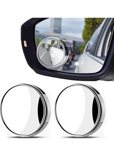 Generic 2 Pieces Waterproof HD Crystal Glass Blindspot Mirrors For Cars, SUV Trucks Traffic Safety