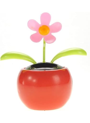 Generic Solar Powered Ornament Dancing Flower Swinging For Home Decorations