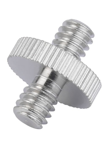 Generic 0.25 Male To 0.25 Male Camera Screw For Tripod Mount Silver