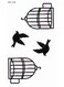 Generic Temporary Tattoo Birds And Nest Sticker For Body Art