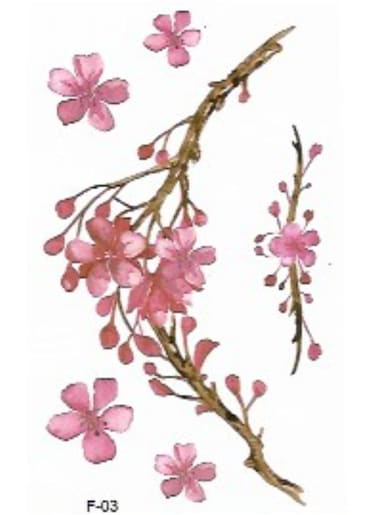 Generic Waterproof Flower Temporary Tattoo Sticker For Body Art