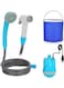 Generic Rechargeable Camping Shower, Wireless Rechargeable Portable Camping Shower, Outdoor Camp Shower Pump, Electric Rechargeable Shower Head For Camping, Hiking, Traveling, Car Washing