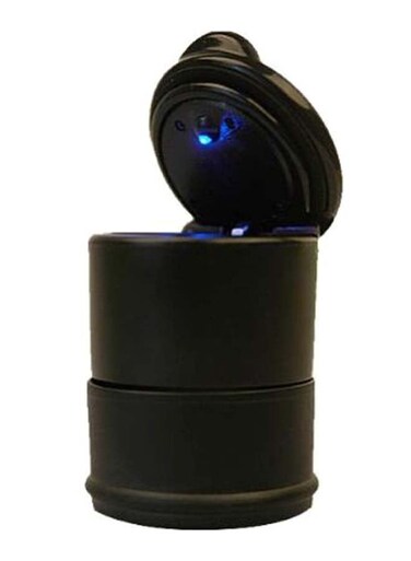 Generic Cylinder Shape With LED Indicator Light Ash Tray