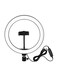 Generic LED Ring Light Dimmable Desk Camera Lamp Black/White 10.2inch