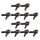 Generic 12 Pieces Backdrop Spring Clamp Clip Black/Orange