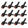 Generic 12 Pieces Backdrop Spring Clamp Clip Black/Orange