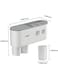 Generic Wall Mounted Toothbrush Holder With Toothpaste Dispenser 1 Cosmetic Drawer, And 6 Brush Slots With Cover Tooth Brush Holder And 2 Cups
