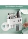 Generic Multifunctional Space-Saving Toothbrush And Toothpaste Holder With Drawer For Cosmetics And 3 Cups