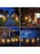 Generic Arabic 2 Pieces Solar Powered Driveway Path Lighting Flickering Flame Garden Lamp Outdoor Waterproof IP65