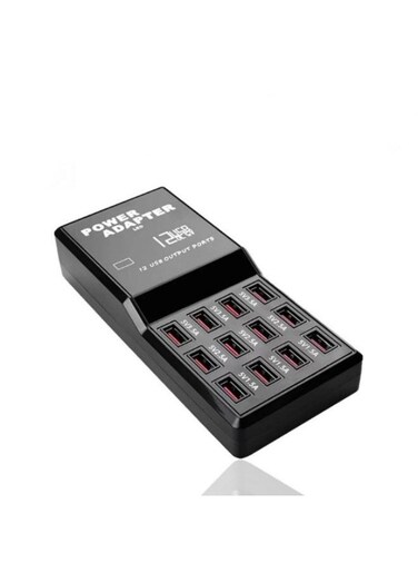 Generic 12 Port Fast USB Charging Station Hub Desktop Wall Cell Phone Charger