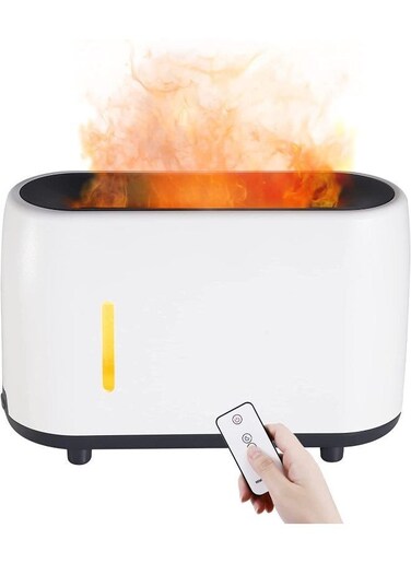 Generic 240ml New Flame Essential Oil Diffuser With Remote Control For Home