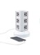 Generic 3 Layer 220V Universal Vertical Multi Socket Tower Extension Outlet With USB Ports 3M Cord And UK-Plug Power Strip