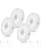 Generic 4 Pieces Motion Sensor Night Light, USB C Rechargeable LED Light, Wireless Night Safe Lighting For Bedroom, Bathroom, Under Cabinet, Kitchen, Hallway, And Stairs