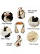 Generic Electric Back Neck Shoulder Massager With Heat Deep Kneading Tissue Massage