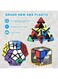 Generic 5 Pieces Magic Bundle Rubik's Speed Cube Set, 2x2x2 3x3x3 Pyramid Megaminx Skew Cube Smooth Sticker Cubes Collection Puzzle Cube Toy Gift For children kids adults