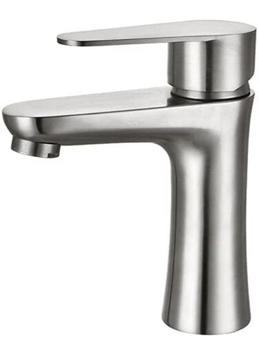 Generic Stainless Steel Faucet Single-Handle Single-Hole Hot And Cold Water Water- Taps is Suitable For Bathroom