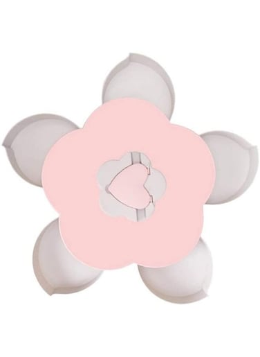 Generic Petal Shaped Rotating Candy Box Dish With Mobile Holder
