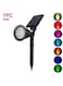 Generic RGB Solar Lights Outdoor LED Ground Lawn Lamp Waterproof Outdoor Lights Landscape Spotlights Garden Decoration